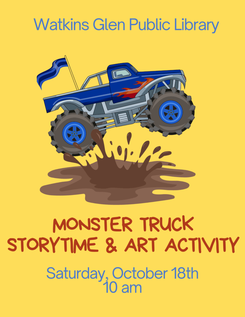 Monster Truck Storytime - Saturday 10/18 at 10am