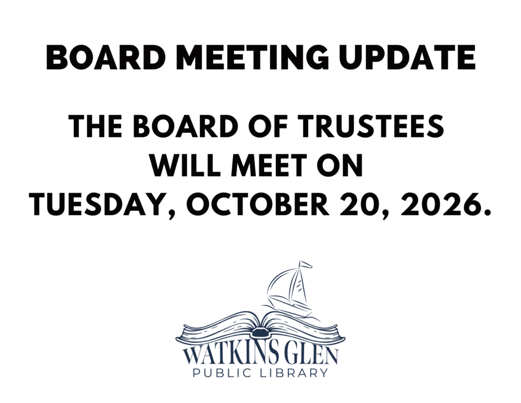 The Board of Trustees will meet on Tuesday, October 20, 2026 at 4:30pm.